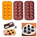 Stampi per fondente in silicone al cioccolato di Halloween Teschio Pipistrello Zucca Biscotti caramelle Sapone Stampo da forno per la decorazione di torte Sugarcraft Confezione fai da te da 3 pezzi