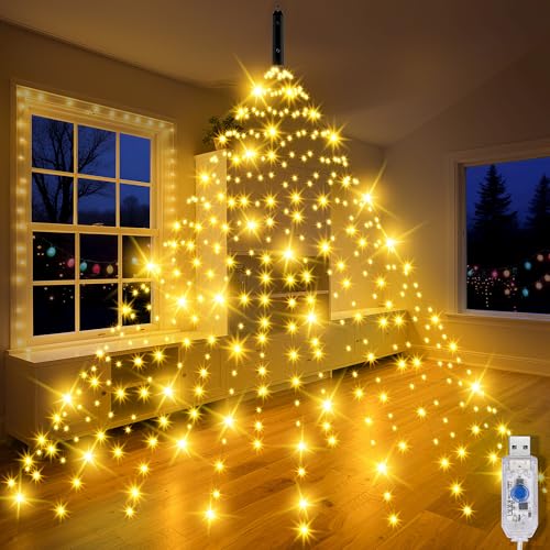 Uping 2m x 20 Stränge 400LED Christbaumbeleuchtung mit USB,...