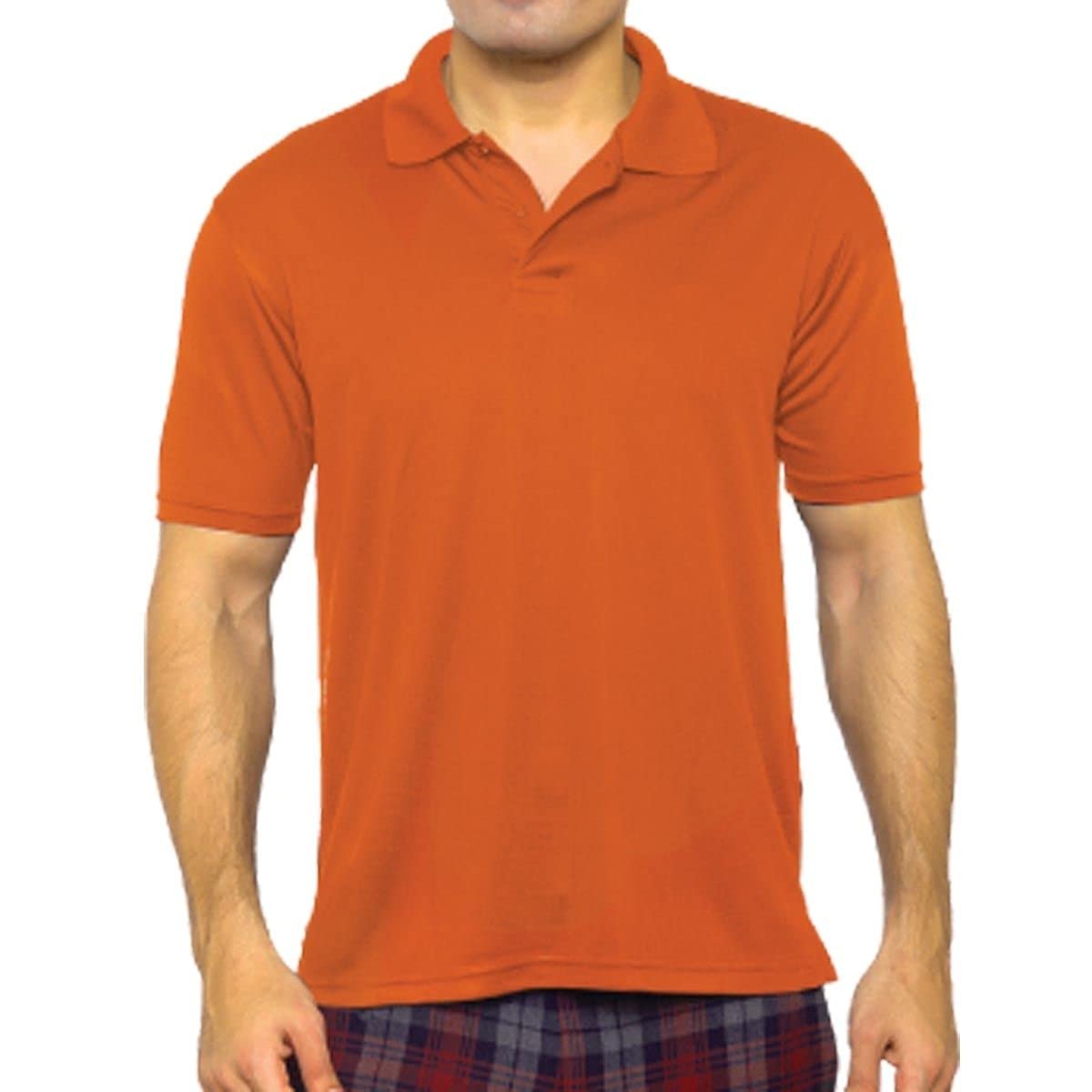 SANTHOMEMen's All Day Fresh Half Sleeve Polo T-Shirt with UV Protection