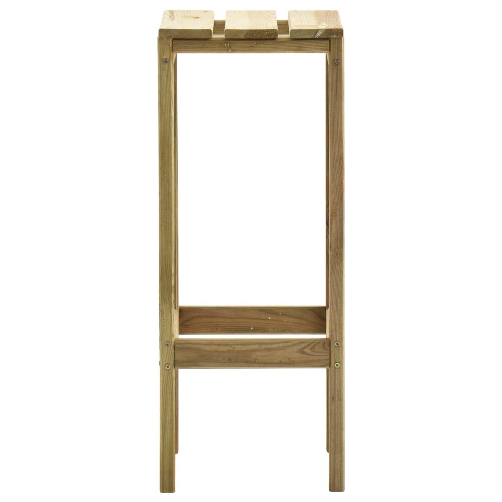 vidaXL Sgabelli da Bar da Giardino 2 pz in Legno di Pino Impregnato