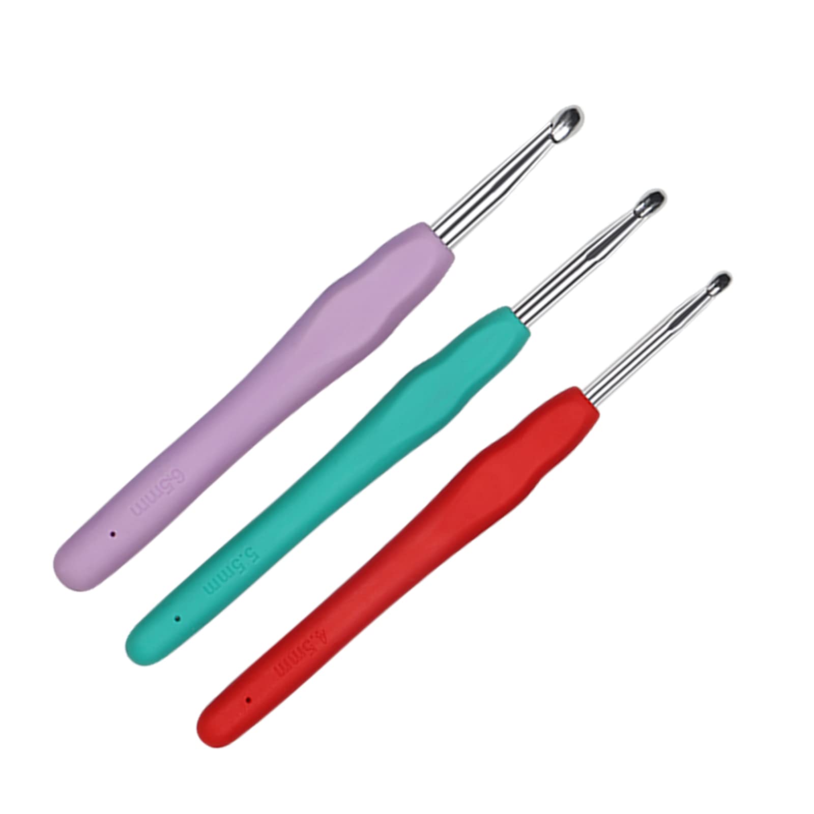 Qoo＆グミセット Amazon.com: Crochet Hooks 4.5mm 5.5mm 6.5mm Crochet Needles