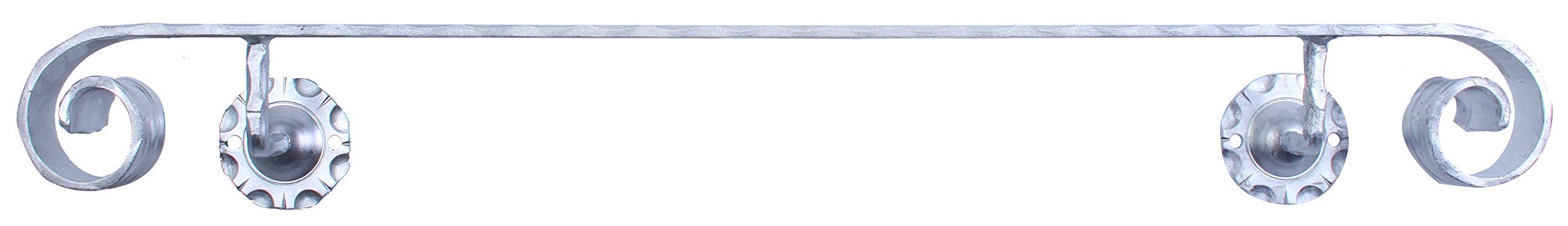 Alberts 440039 Corrimano | ferro battuto, 2 supporti | zincato a caldo | 40 x 1000 mm