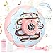 Sunshine smile Automatisch Seifenblasenspielzeug,Donut Bubble Machine,Automatisch Seifenblasenmaschine, Blasenmaschine mit Musik,Bubble Machine für Mädchen Kinder,Bubble Machine Spielzeug (Rosa)