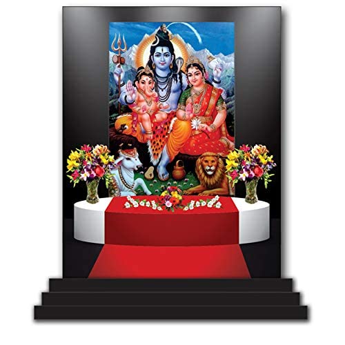 Figurine Shiv Parivar 5289 ornement de tableau de bord de voiture aux détails ciselés