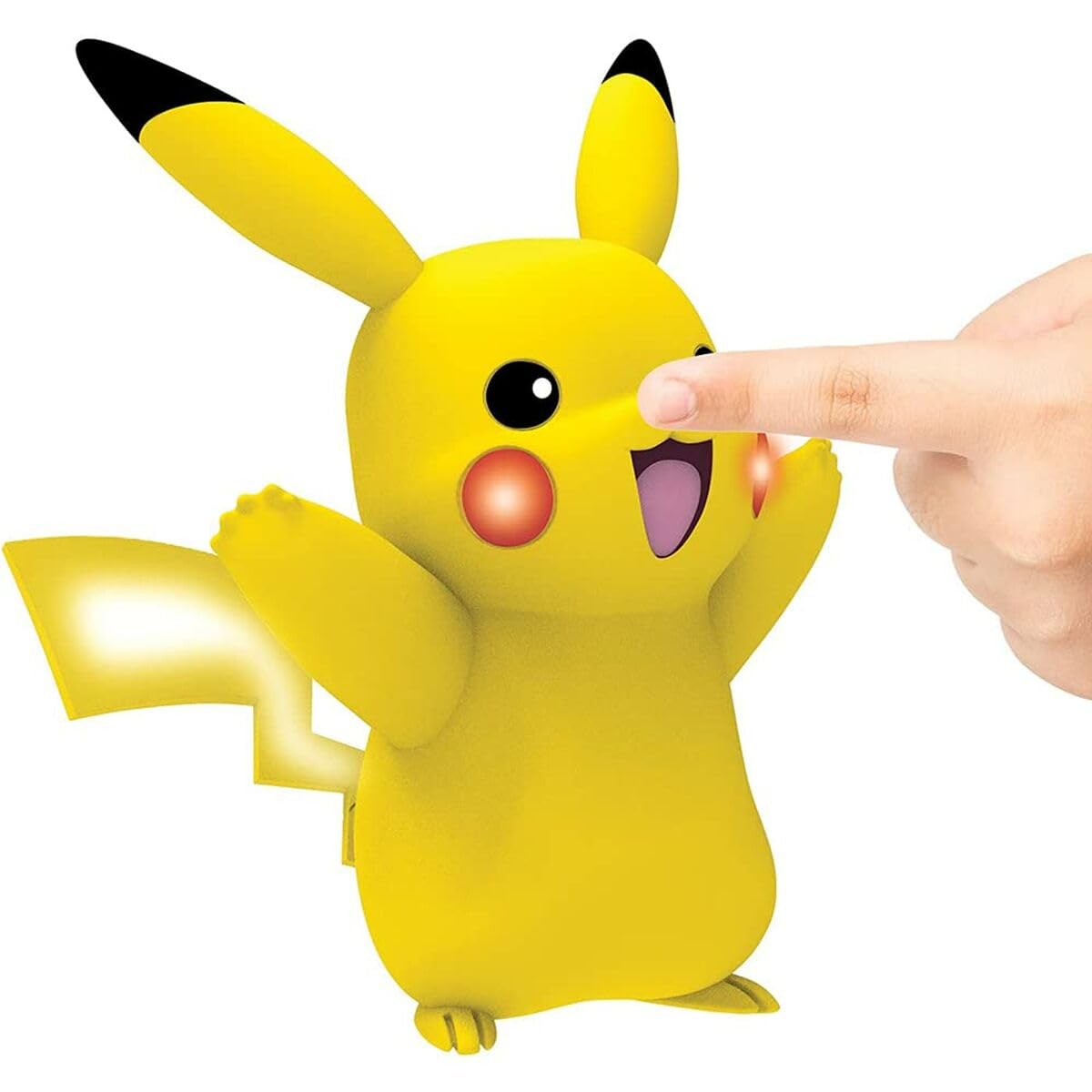 BANDAI - Pokémon - Figurine My Partner Pikachu - Figurine électronique Interactive avec capteurs tactiles Qui Parle, Bouge et s'illumine - WT97759