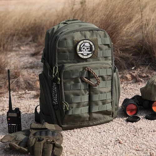 Foto von Mardingtop 25L Rucksack Herren Trekkingrucksacke Militär Rucksack mit MOLLE-System Tactical Backpack für Assault Wandern Reisen Outdoor