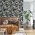 Laatse Dark Blue Leaf Wallpaper Peel and Stick Dark Floral Wallpaper for Bedroom Vintage Leaf Contact Paper Waterproof Self Adhesive Boho Floral Wall Paper for Bedroom Walls Countertop 17.5in x 118in