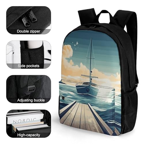 Mochila casual para senderismo liviana unisex miniatura 3