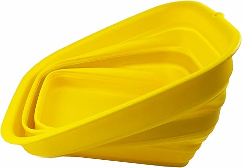 Miniatura 8 de SAMMART Tina de lavado de plástico plegable de 15L (3.9 galones), bañera plegable, lavabo portátil, ahorro de espacio, fácil almacenamiento