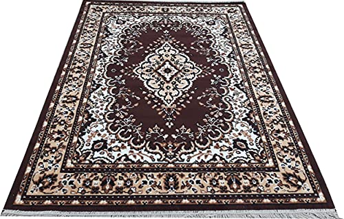 Image of Home Decore Acrylic Carpet for Your Living Room & Drawing Room Aywhere in Your Home (210x300 Coffee Colour)- 7x10 Feet
