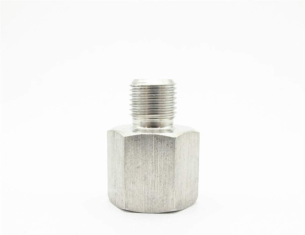 304 Stainless Steel Male to Female Thread Pipe Fittings Connector(F M20x1.5xM 1/2inch)