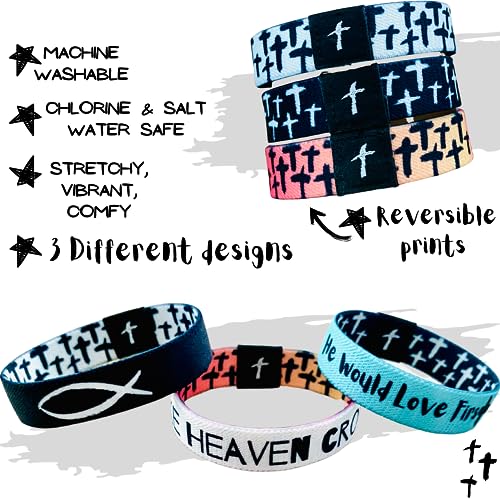 WWJD Bracelet - Elastic Wristbands for Teen Girls: Bible Verse Bracelet, 'What Would Jesus Do' 1 Pack2
