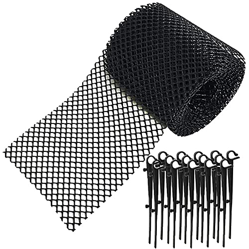 YLSZHY Grille de protection de gouttière en plastique, 8 m x 18 cm, pour gouttière et gouttière - Filtre anti-éclaboussures - 15 pièces Cover
