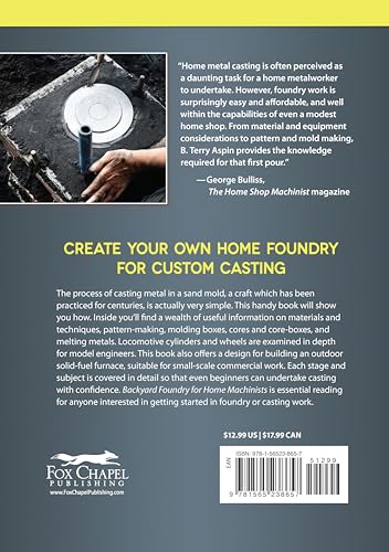 image for Backyard Foundry for Home Machinists (Fox Chapel Publishing) Metal Cas