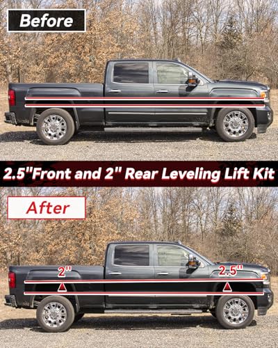 Image of PROEZE 2.5 inchFront + 2 inchRear Leveling Kit for 2007-2023 Silverado Sierra 1500