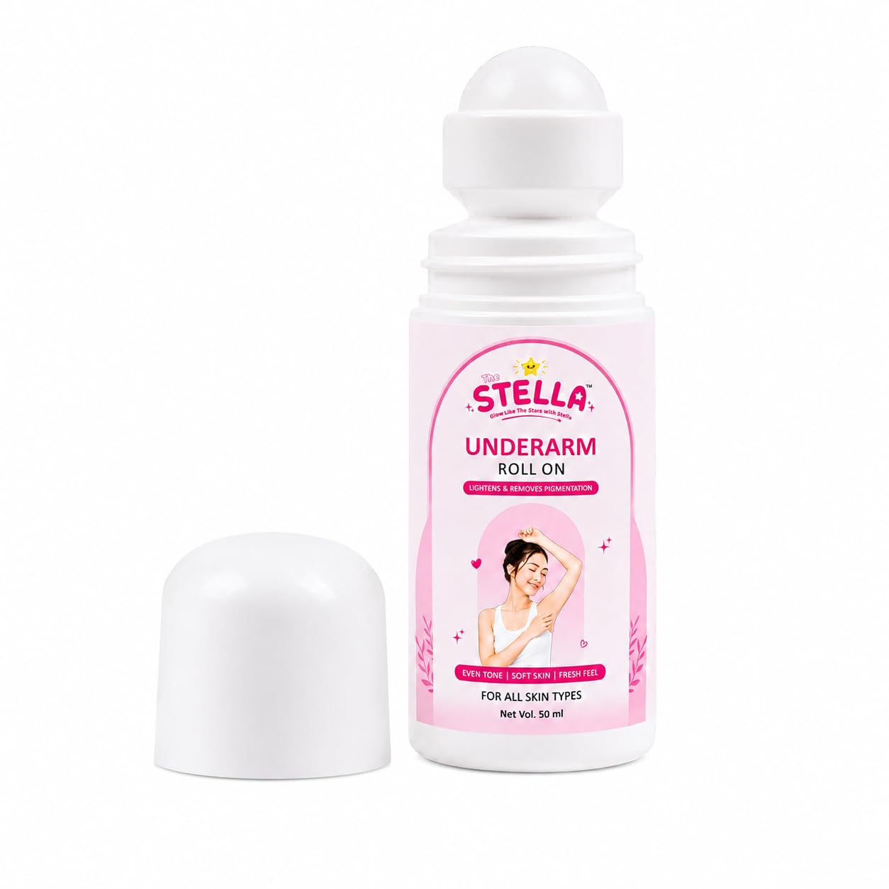 STELLA Underarm Roll On 50ml | Daily Underarm Care Roll-On Deodorant | Long-Lasting Freshness | Smooth & Even-Looking Underarms | Suitable for All Skin Types-image-22