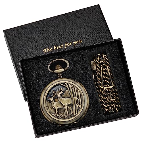 Reloj de bolsillo mecánico de acero inoxidable de alta calidad 2