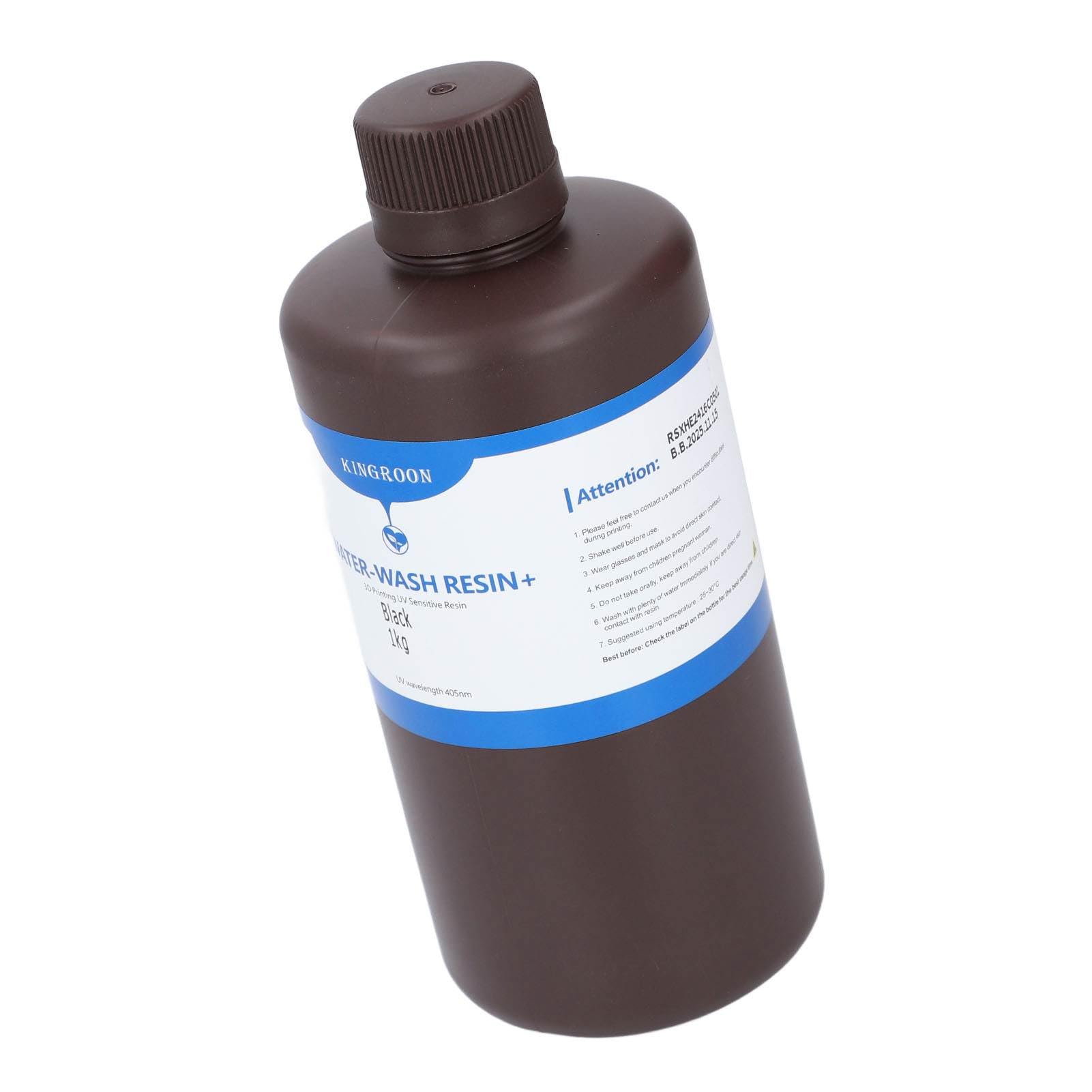 Resina UV Mavaol per stampa 3D, Nero lucido, Alta risoluzione, Bruciatura pulita, Resistente agli urti, Compatibile con stampanti LCD, DLP, SLA, per gioielli e miniature