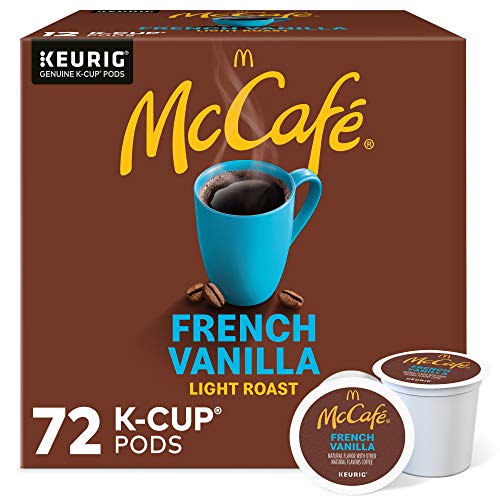 Image of McCafe French Vanilla, Single Serve Coffee Keurig K-Cup Pods, Flavored Coffee, 72 Count