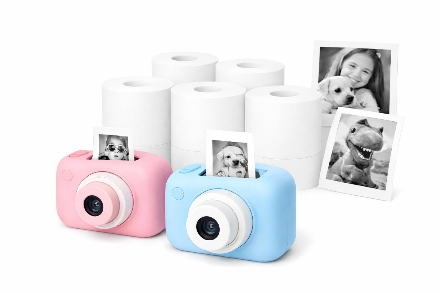 10 Rolls, Replacement Instant Print Paper for Kids Instant Cameras, 57x25mm, BPA-Free