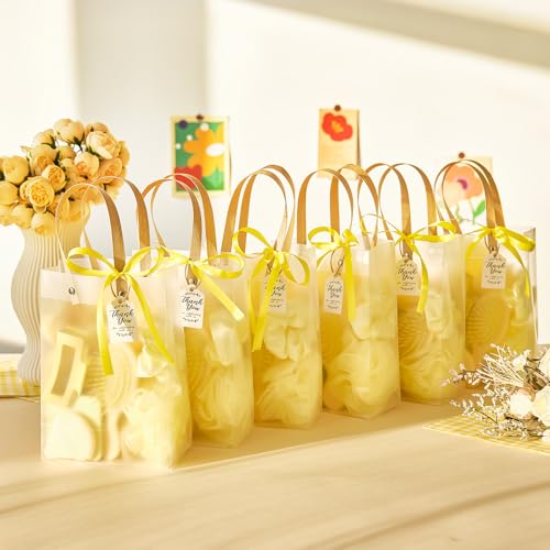 74Pcs Baby Shower Prizes for Game Winners Baby Shower Favors Gifts including Headband Hair Brush Jewelry Box with Gift Bag for Baby Shower Game Prizes Wedding Bridal Shower Favors (Yellow)