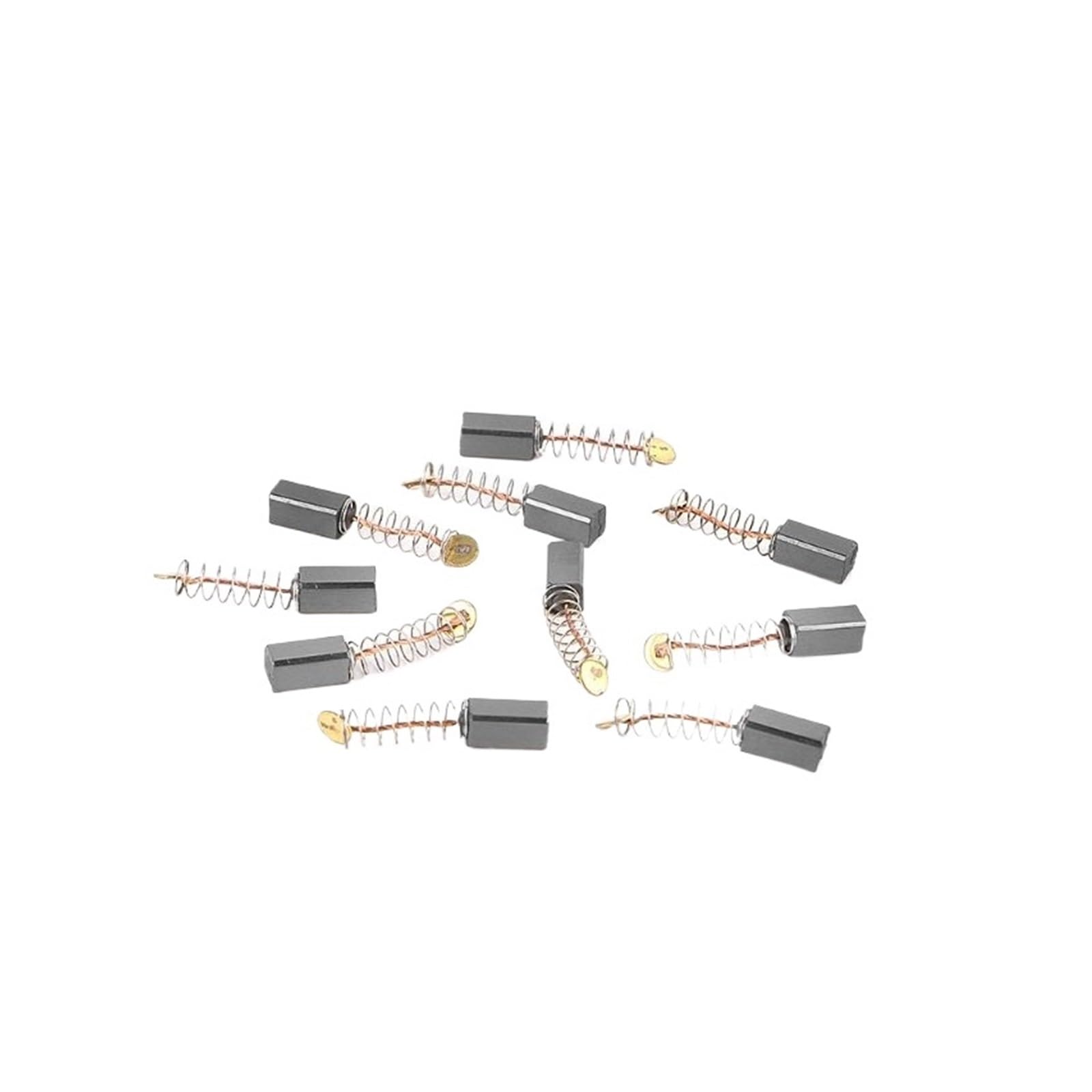 Cepillo Discos abrasivos 10 piezas de cepillos de carbón for herramientas eléctricas, martillo eléctrico, amoladora angular, cepillo de grafito de repuesto, varios tamaños(A)
