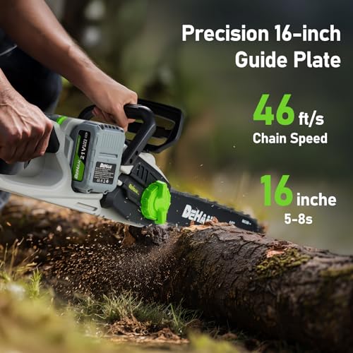 Image of 16 inch Brushless Cordless Chainsaw, Battery Powered Chain Saw