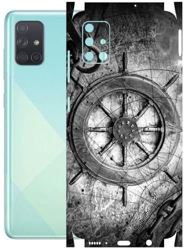Image of AtOdds - Full Body Back Screen Guard Protector Film - Lamination Wrap Skin Sticker Compatible with Samsung Galaxy A51 | Scratchproof Matte Finish (Voyage)
