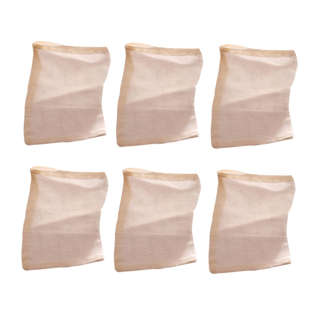 BESTonZON 2piezas Bolsas De Filtrado Reutilizables De Algodón Para Sopa Medicina y Té Cuerda Para Evitar Filtraciones