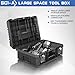 4 Tier Stackable Rolling Tool Box with Wheels | Modular Tool Organizer Box Storage System | Portable Tool Box with Drawers | Tough and Durable | for Garage Storage | Home Repairs | Professional Work