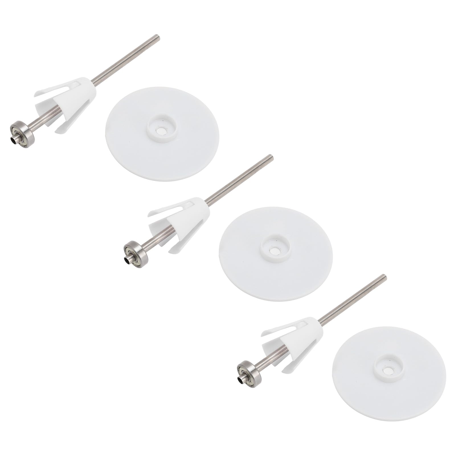 3 Portarocchetto Ausiliari Per Macchine Da Cucire - Plastica Bianca, Universali - Foto 3