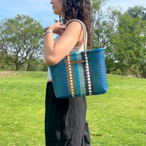 Image of MARIA VICTORIA X-Small Mexican Tote - Waterproof Woven Beach Purse