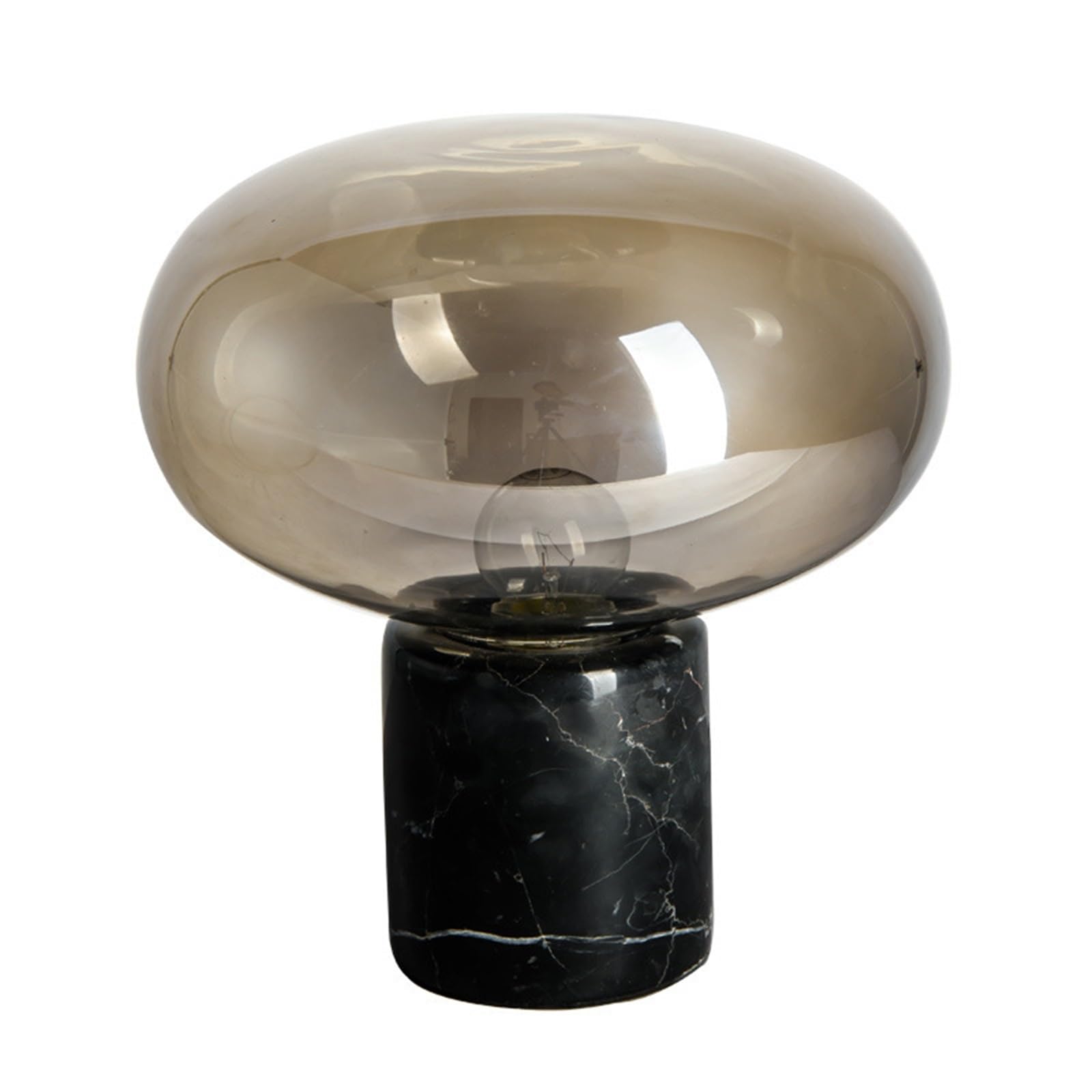 ZENY896V Bedside Lamps Marble Table Lamp Glass Study Bedroom Bedside Decoration Home Decor(Bruin,Medium)