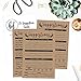 Hadley Designs 25 4x6 Rustic Feedback Comment Suggestion Card Forms for Customer Complaints, Business, Blank Refill Paper, Kraft Pad for Client Contact Info for Wooden or Metal Lock Box Holders
