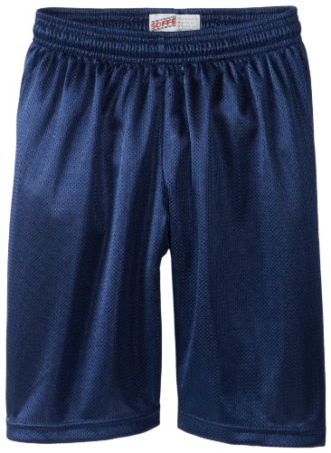Soffe Big Boys' 7 Inch Poly Mini Mesh Short, Navy, Small