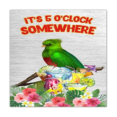 Decoration murale bois perroquet flamant rose pour reveiller un mur blanc triste