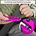 Yiader Window Breaker, 3-in-1 Emergency Escape Tool with seat Belt Cutter and Glass Breaker, Safety Emergency Car Escape Tool for Car, Electroplating Pink