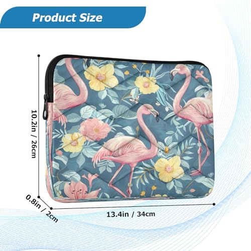 Funda para portátil 13-14 pulgadas impermeable rosa flamencos miniatura 3