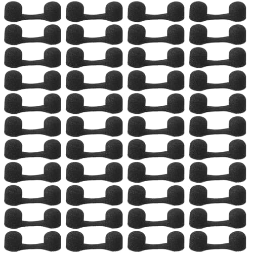 100PCS Sponge Nose Filters, Disposable Nose Plugs Bulk Sponge Nostril Filters for Dust, Spray Tanning, Welding (Black)