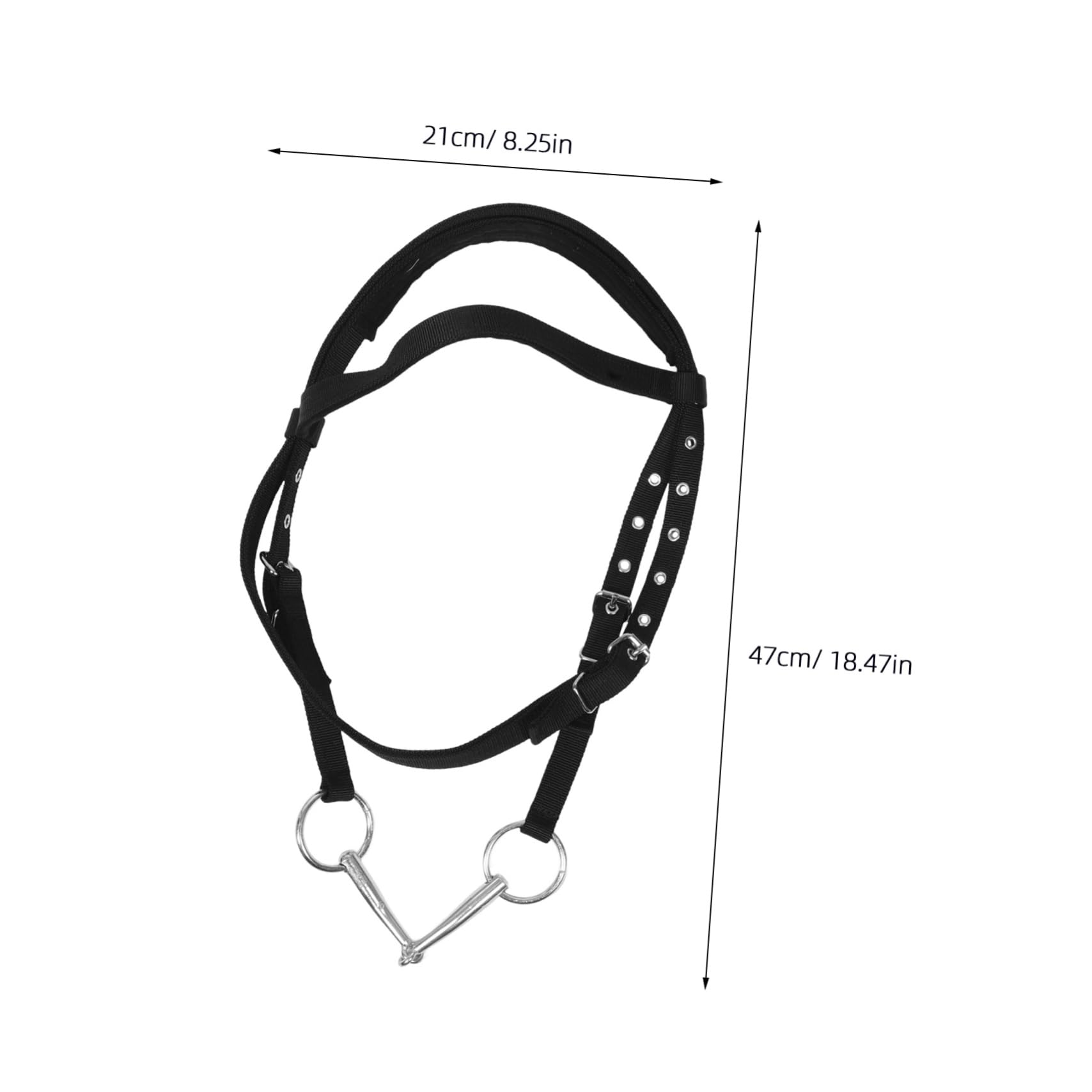 Didiseaon Redini Equestri Cavezza di Corda Cavezza da Cavallo Forniture per Stalle per Cavezza in Corda per Bovini Cavallo alla Capezza Cavezze di Corda Black Nylon