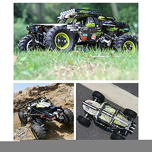 Mould 18002, Technik Off-Road Buggy, Technik 4x4 Allrad Extreme-Geländewagen Model mit Fernbedienung und Motor, 1879… – Bild 6