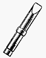 Diagram of Weller PTE8 Screwdriver Soldering Tip