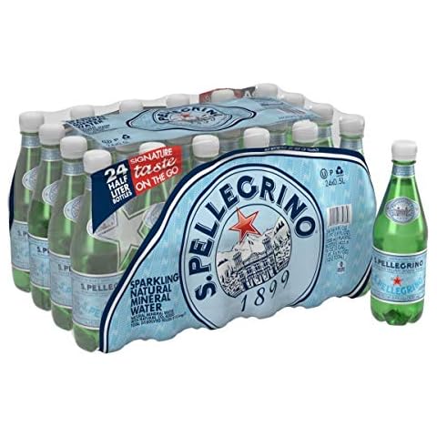 Sparkling Natural Mineral Water, [24 Count] 16.9 fl oz. Plastic Bottles (Pack of 2) Cover