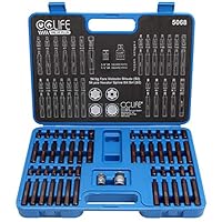 CCLIFE 34tlg Innen Außen Torx Steckschlüssel und S2 Bit Satz Sechskant