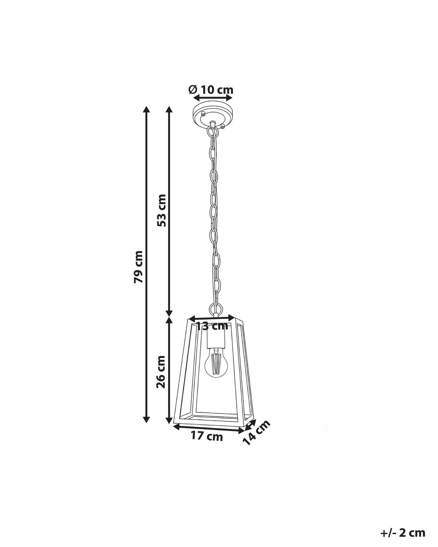 Lampa zewnętrzna wisząca w stylu nowoczesnym światło ogrodowe matowe aluminum szklany klosz czarna Volarja