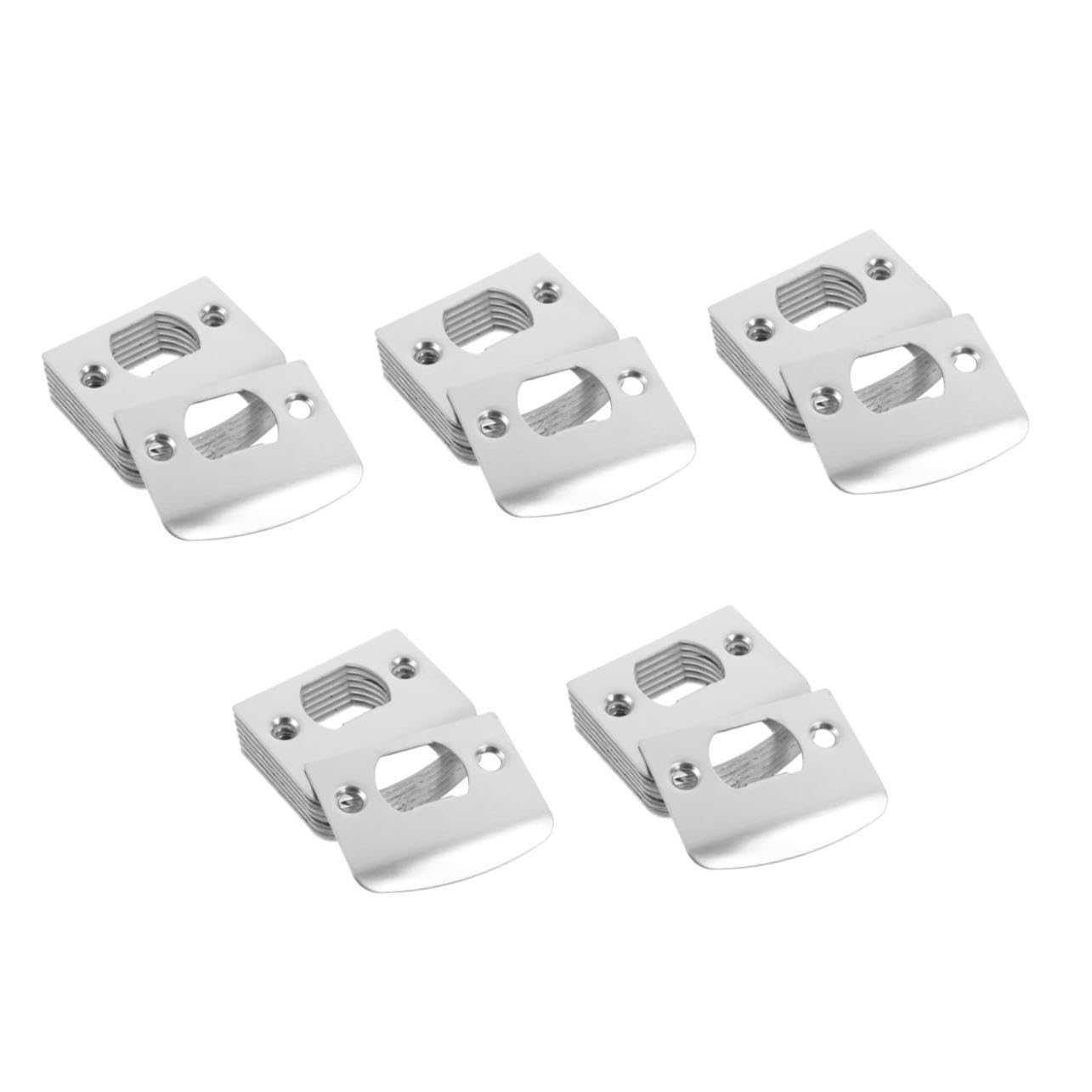 DOITOOL 5 Ensembles Guide De Porte Gâches Pour Portes Intérieures Cylindre De Serrure À Combinaison Avec Loquet À Clé Boutons De Porte Quincaillerie De Porte Pince 8 pièces * 5