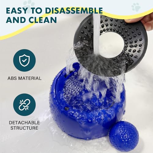 Image of Rolling Ball Dog Lick Bowl, Slow Feeder Dog Bowls, Non-Slip Design