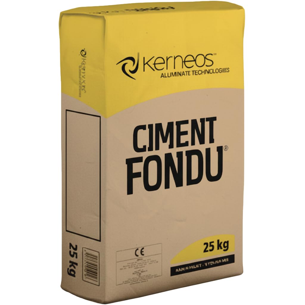CIMENT FONDU 25KG - REFRACTORY - FIRE CEMENT - KILN - STOVE- FURNACE -PIZZA OVENS