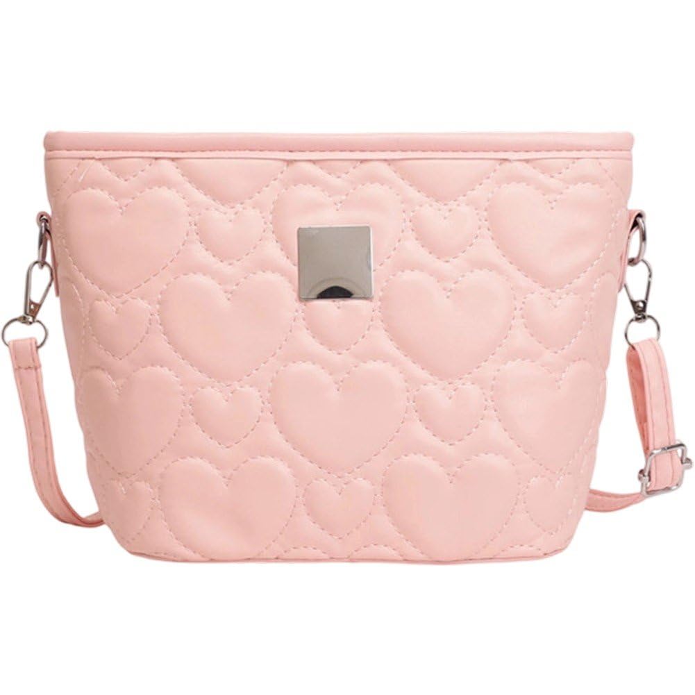 Fituenly Women's Pu Leather Bucket Bag, Women Shoulder Bag Tote Handbag Adjustable Strap Crossbody Bag Purse for Work Travel Dating