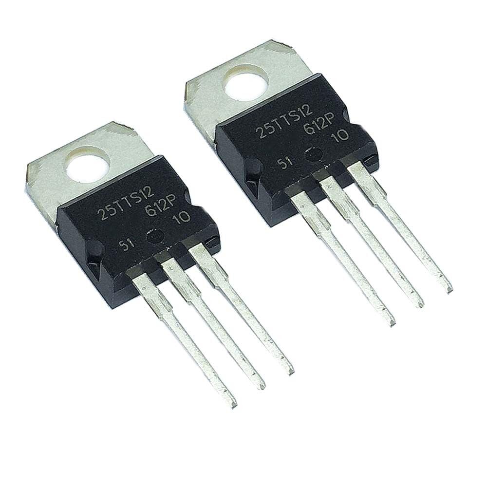 AmAir 5 PCS 25TTS12 TO-220 Thyristor High Voltage, Phase Control SCR